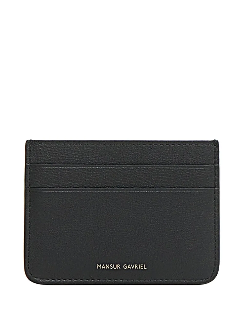 Mansur Gavriel logo-detail leather card holder | Black | Image 1