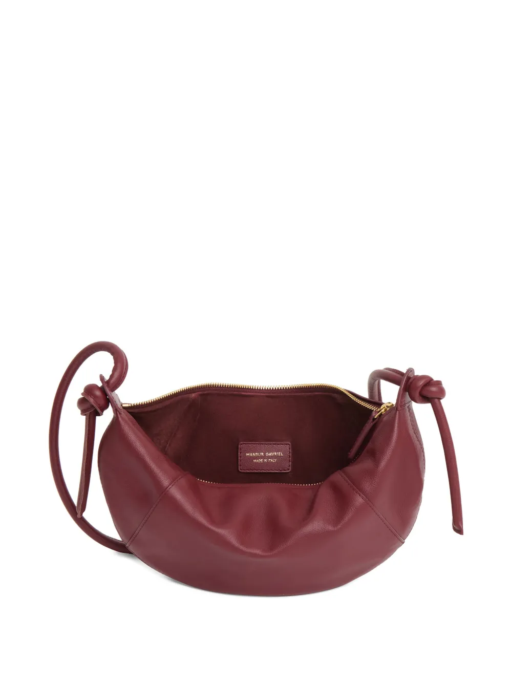 Mansur Gavriel Fortuna kleine leren crossbodytas Rood
