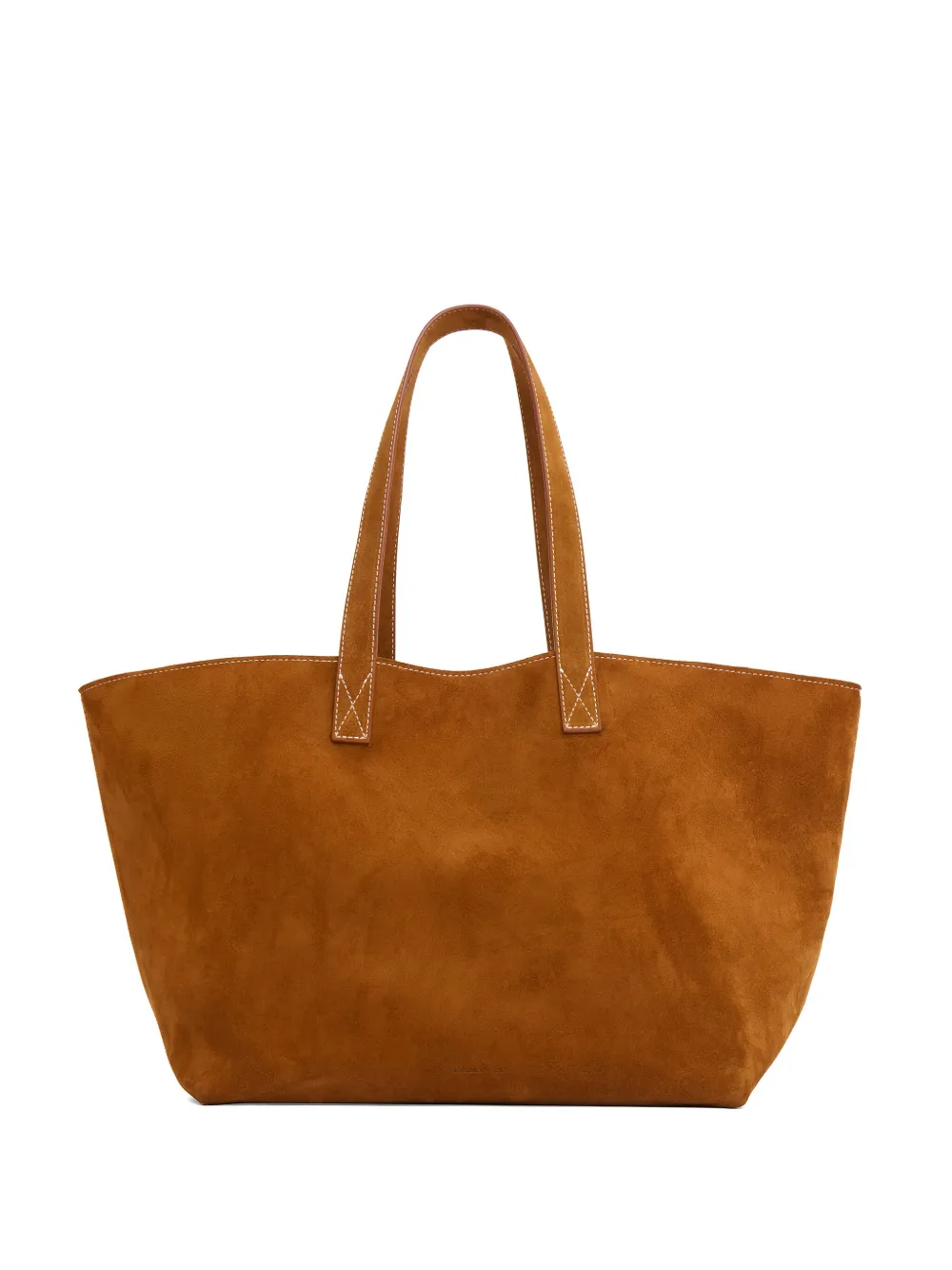 Mansur Gavriel Carryall Suede Tote Bag In Brown