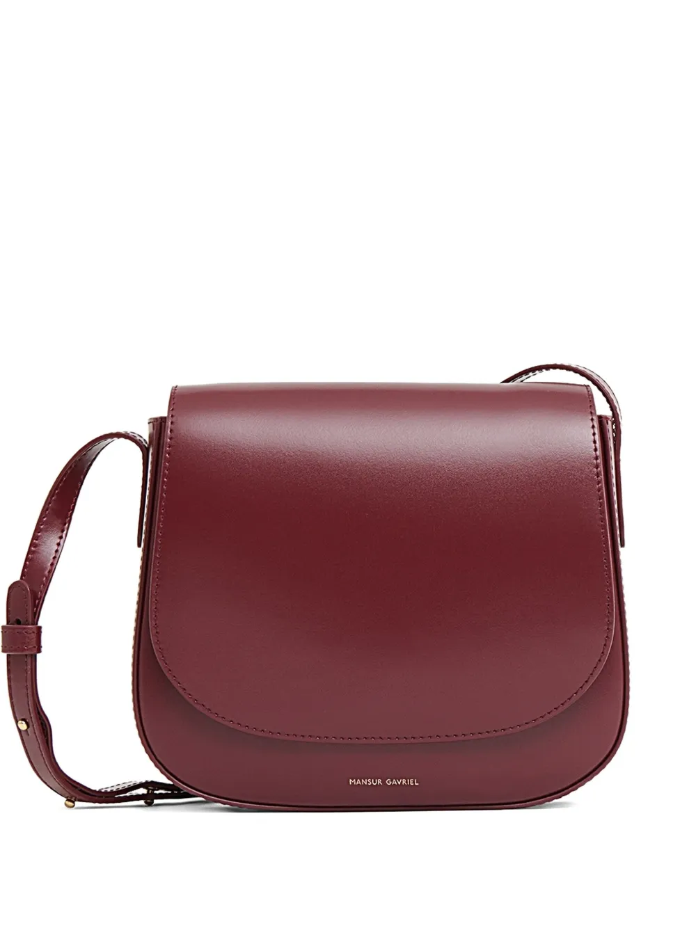 Mansur Gavriel Mini Leather Crossbody Bag In Red