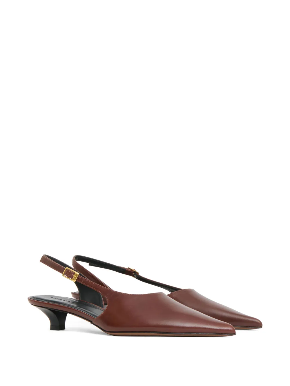 Mansur Gavriel Anna Slingback Heeled Pumps In Pink