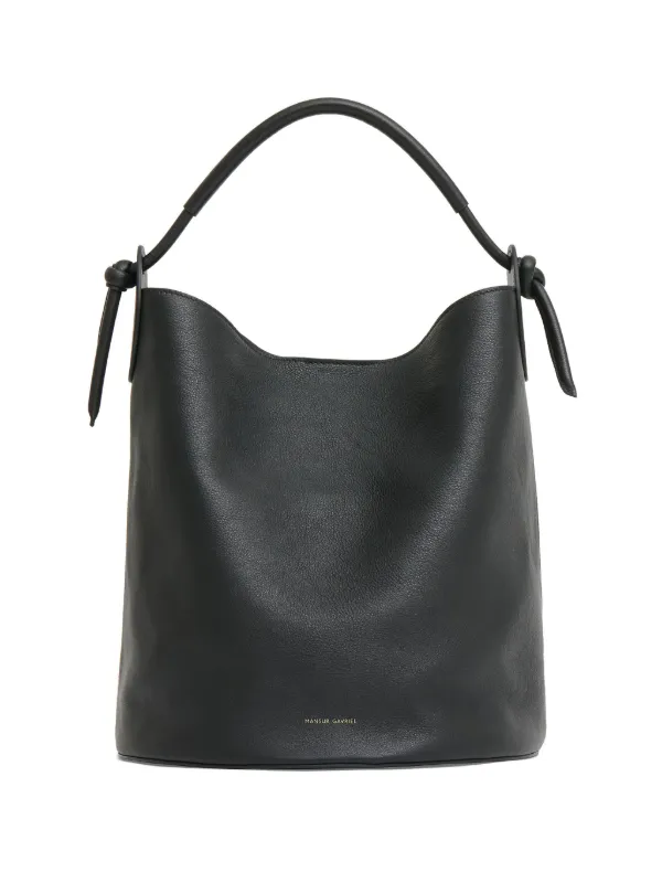 Mansur Gavriel ノットストラップ バケットバッグ | ブラック 