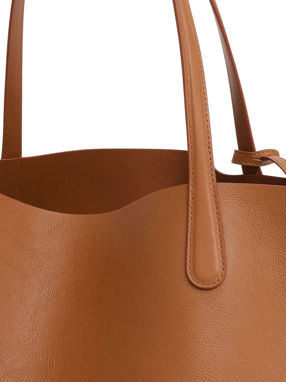 Mansur Gavriel Leather Tote Bag In Brown
