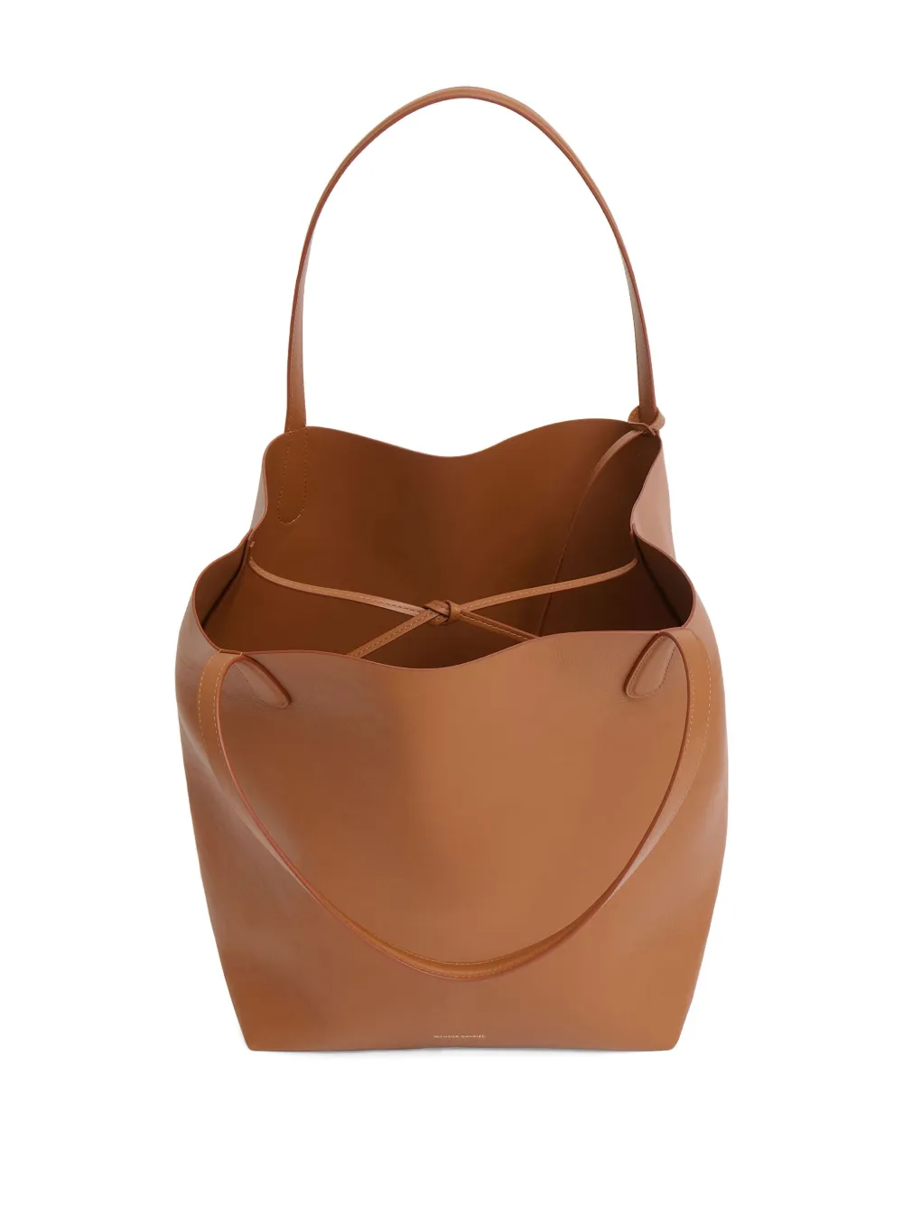 Mansur Gavriel Leather Tote Bag In Brown