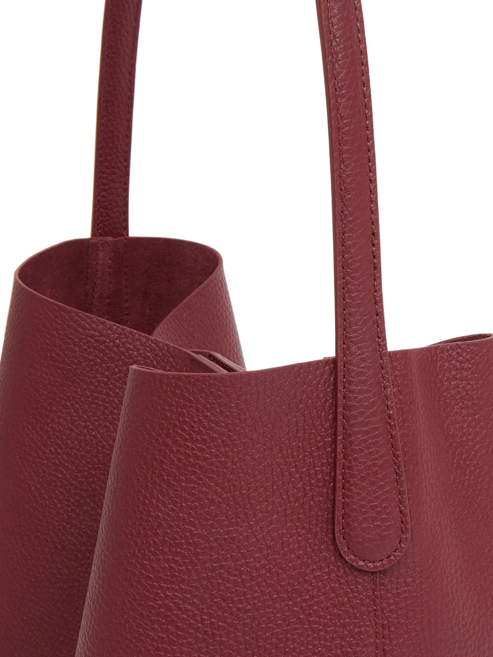 Mansur Gavriel Everyday Cabas Leather Hobo Bag In Burgundy