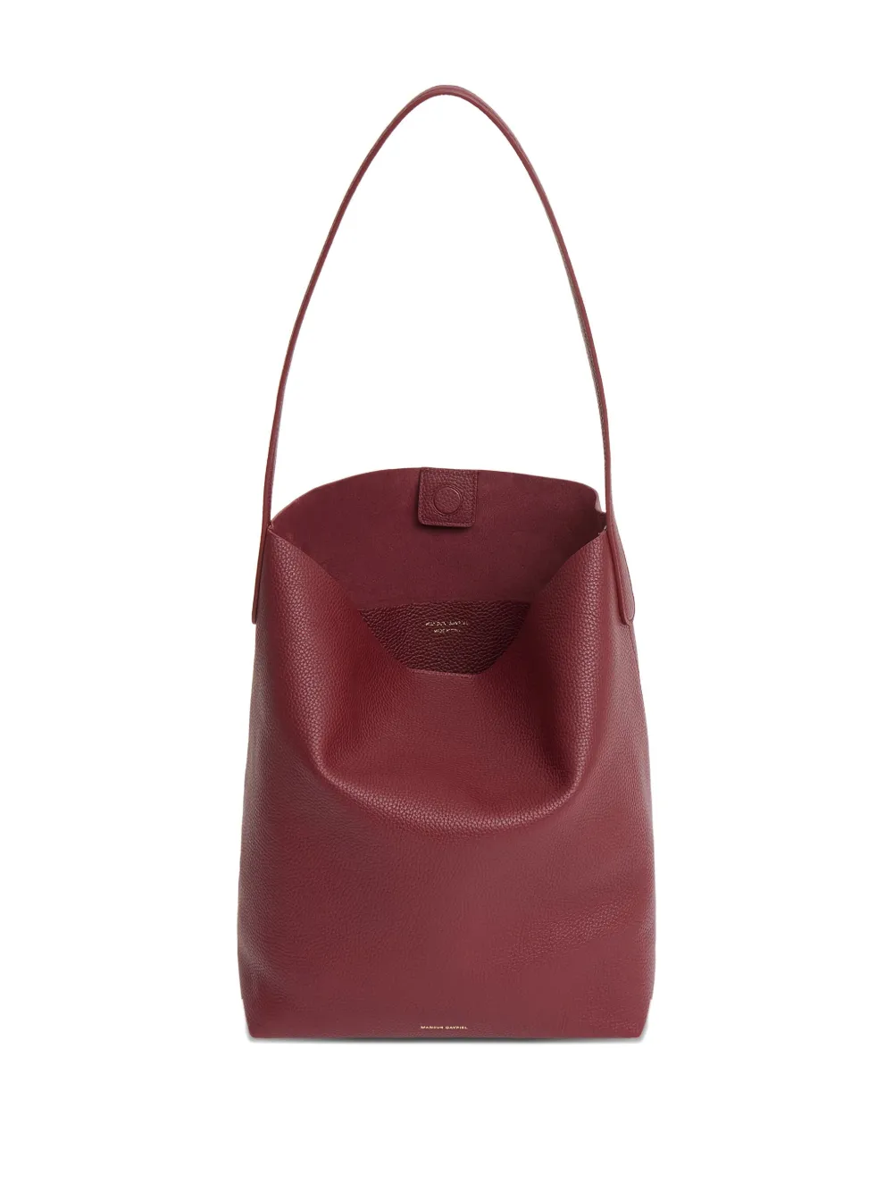 Mansur Gavriel Everyday Cabas Leather Hobo Bag In Burgundy