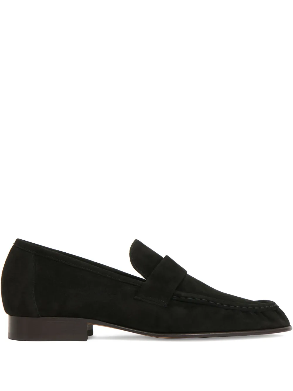 Mansur Gavriel Ruched Penny Loafers In Green