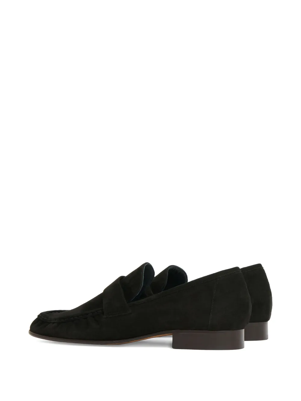 Mansur Gavriel Ruched Penny Loafers In Green