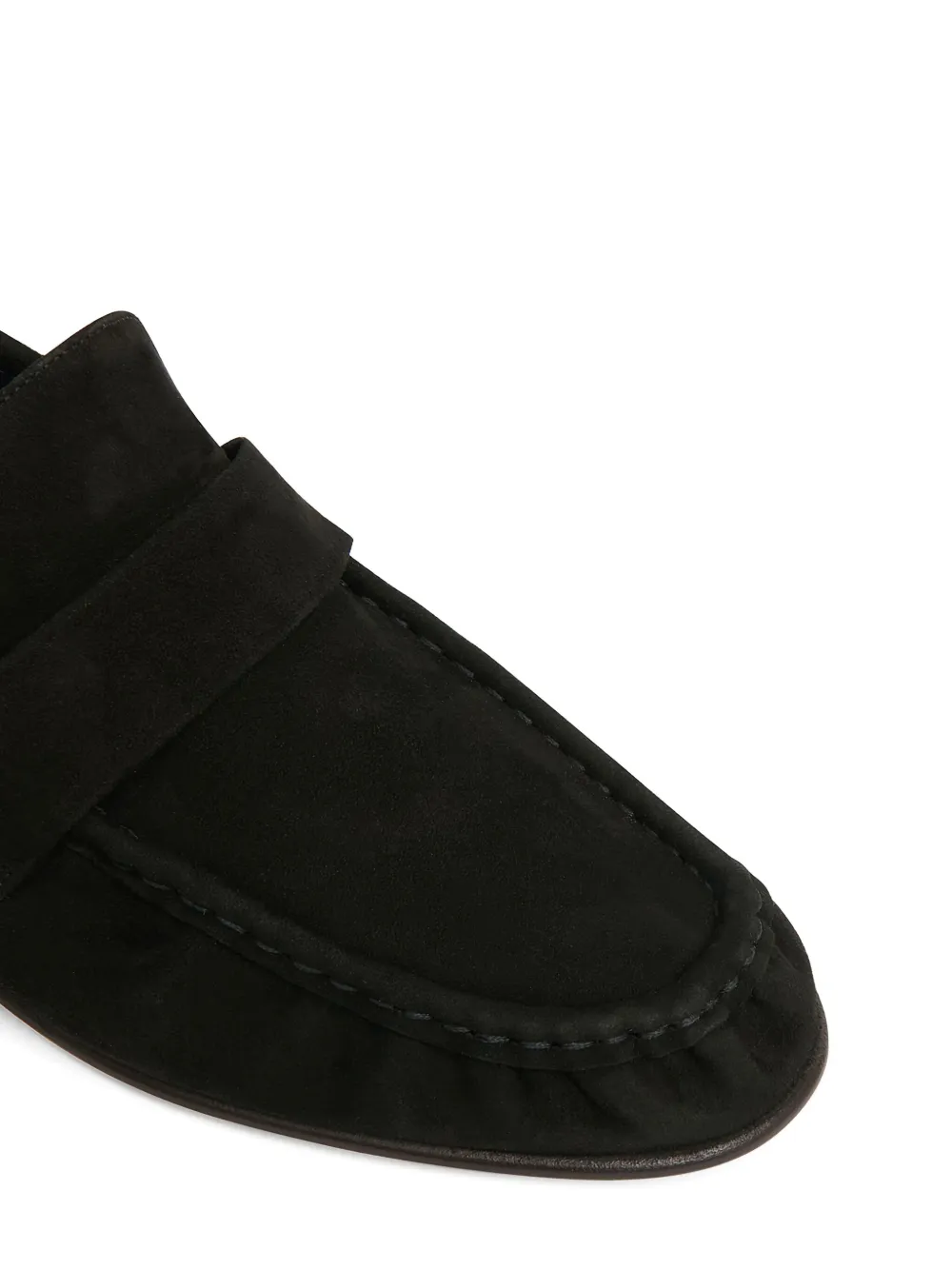 Mansur Gavriel Ruched Penny Loafers In Green