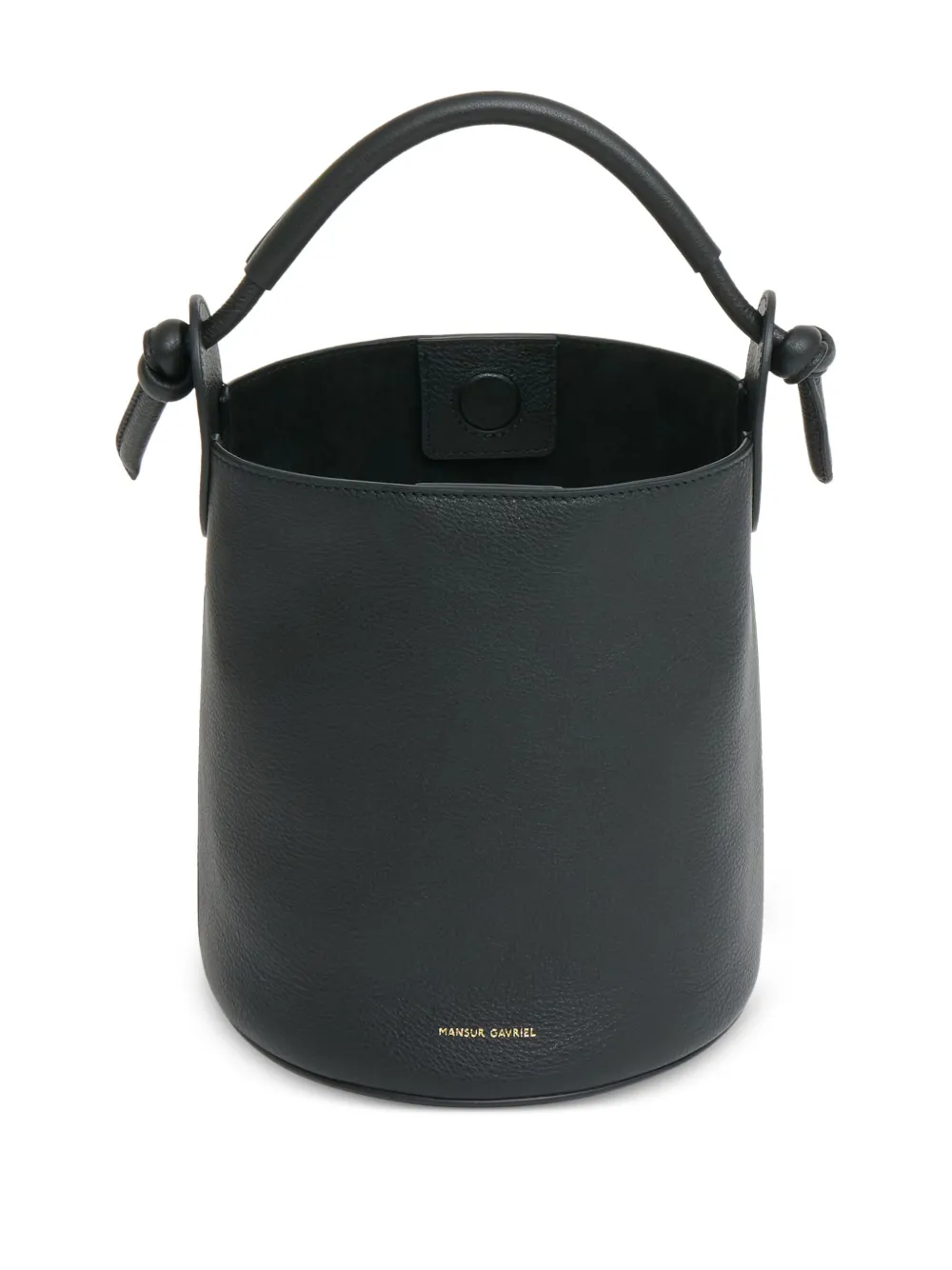 Mansur Gavriel Mini Fortuna Bucket Bag In Black