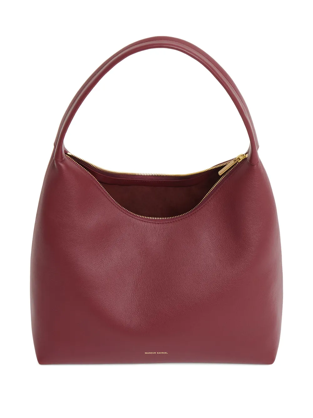Mansur Gavriel Candy Suede Shoulder Bag In Red