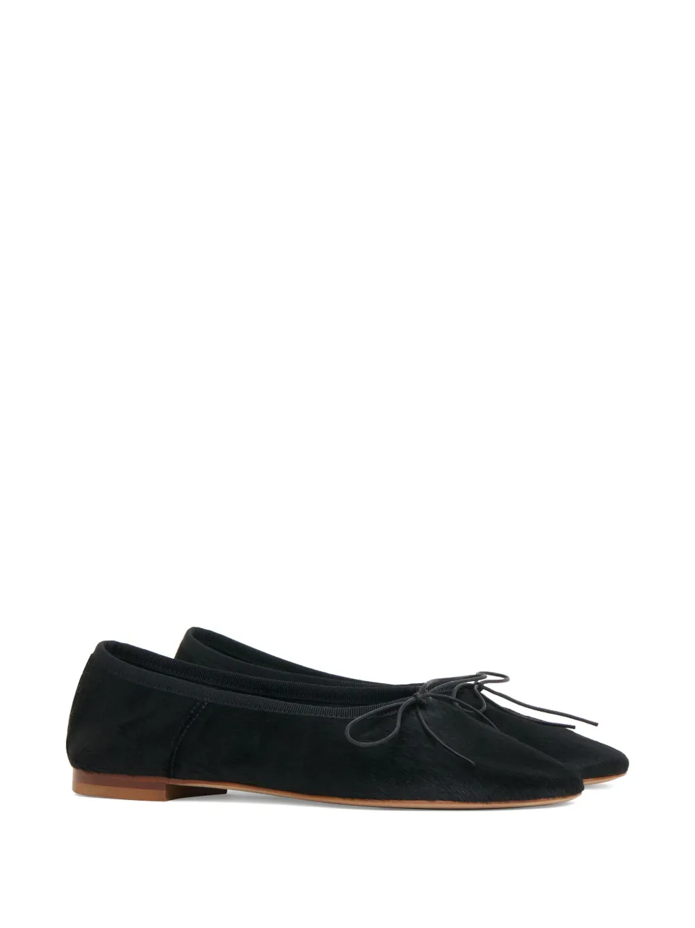 Mansur Gavriel Ballerina's met ronde strik - Zwart