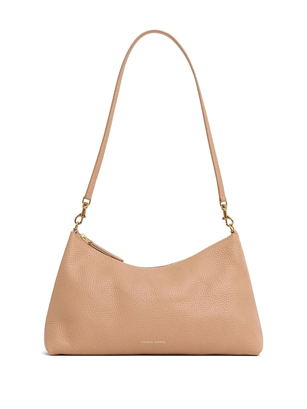 Mansur Gavriel Rhea Leather Shoulder Bag In Neutral