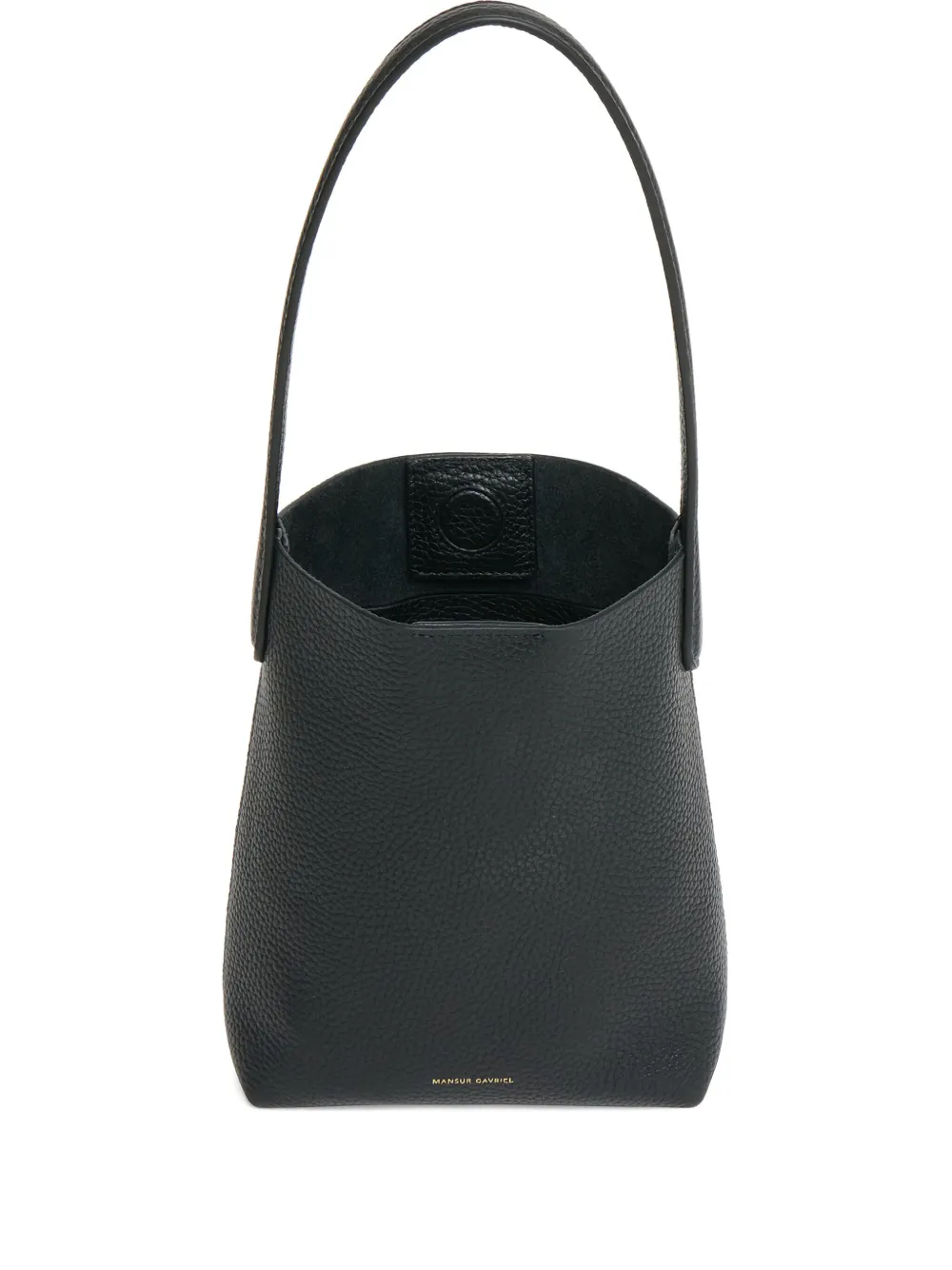 Mansur Gavriel Mini Everyday Leather Tote Bag In Black