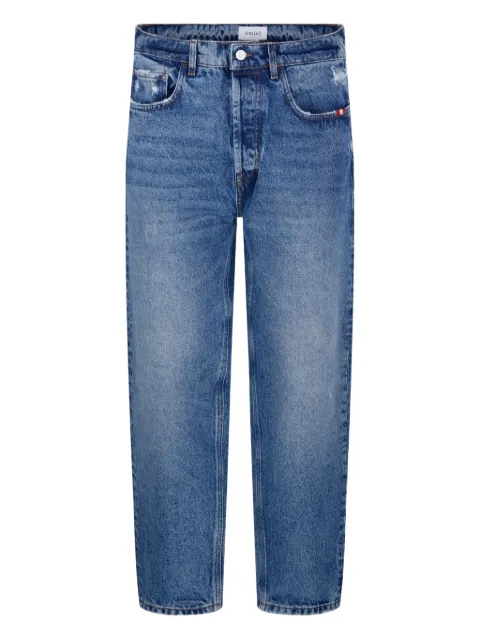 AMISH distressed five-pocket jeans