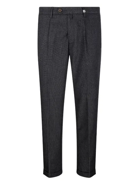 Myths pleated micro-pattern trousers