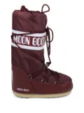 Moon Boot logo-band lace-up boots - Red