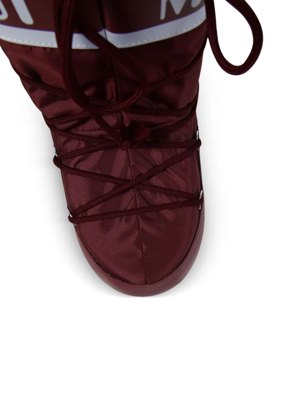 Moon Boot logo-band lace-up boots Red
