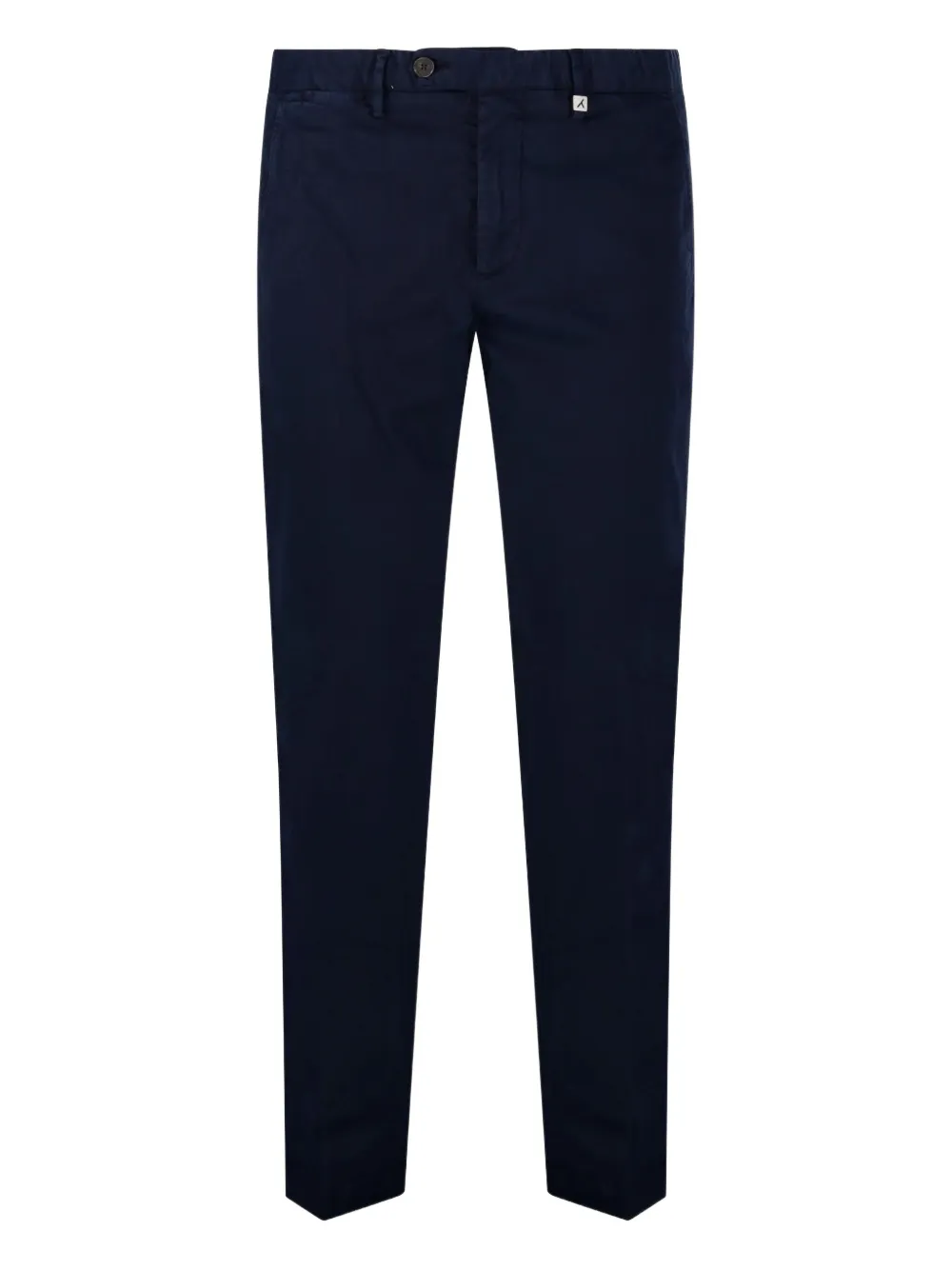 Myths Broek van katoenblend met knoopsluiting Blauw