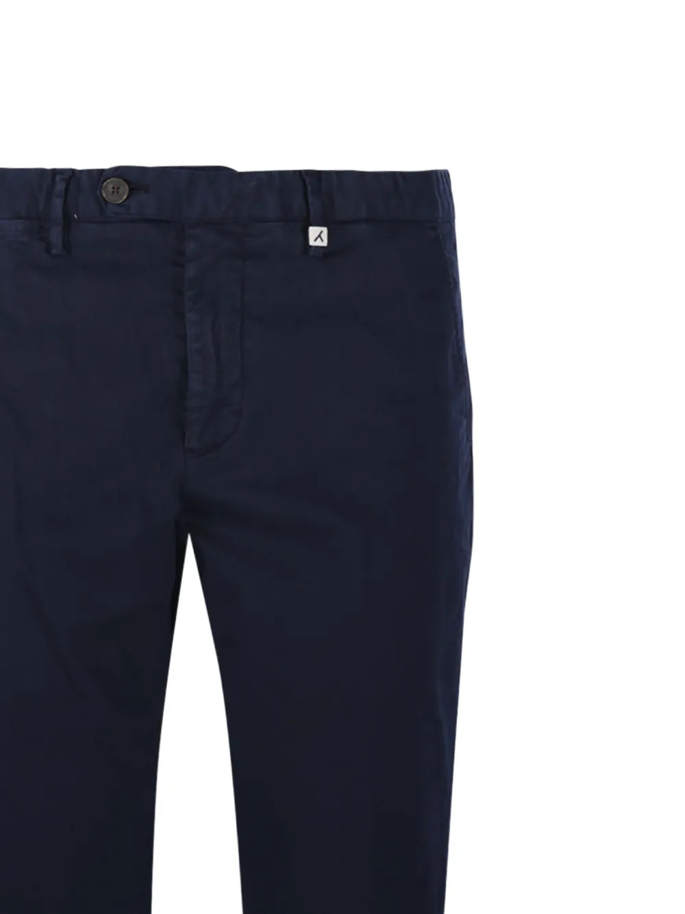 Myths Broek van katoenblend met knoopsluiting Blauw