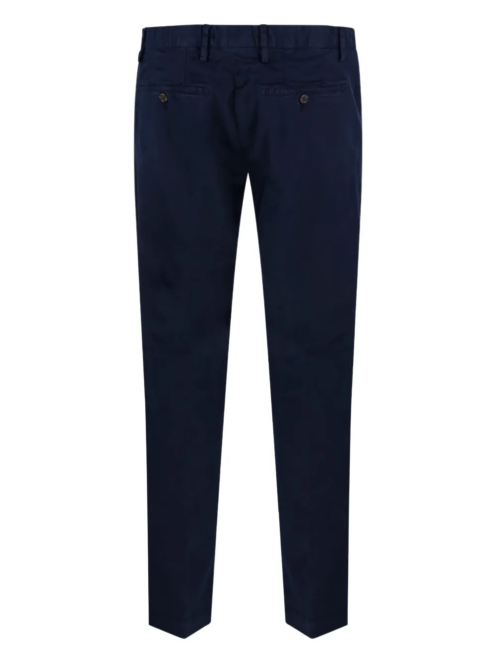 Myths Broek van katoenblend met knoopsluiting Blauw