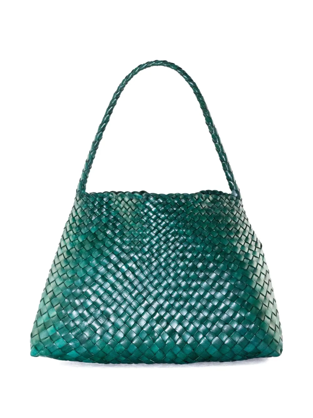 DRAGON DIFFUSION woven leather shoulder bag - Groen