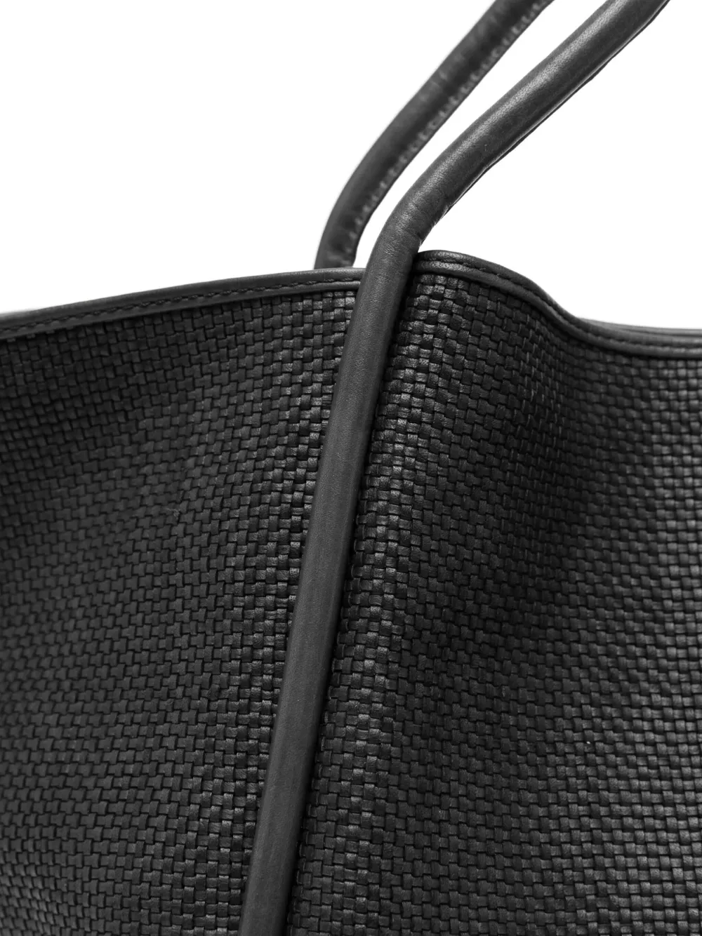DRAGON DIFFUSION Ana geweven leren shopper Zwart
