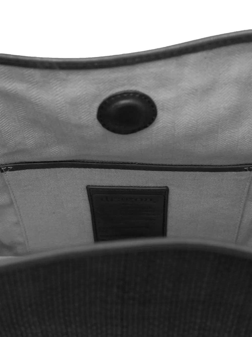 DRAGON DIFFUSION Ana geweven leren shopper Zwart