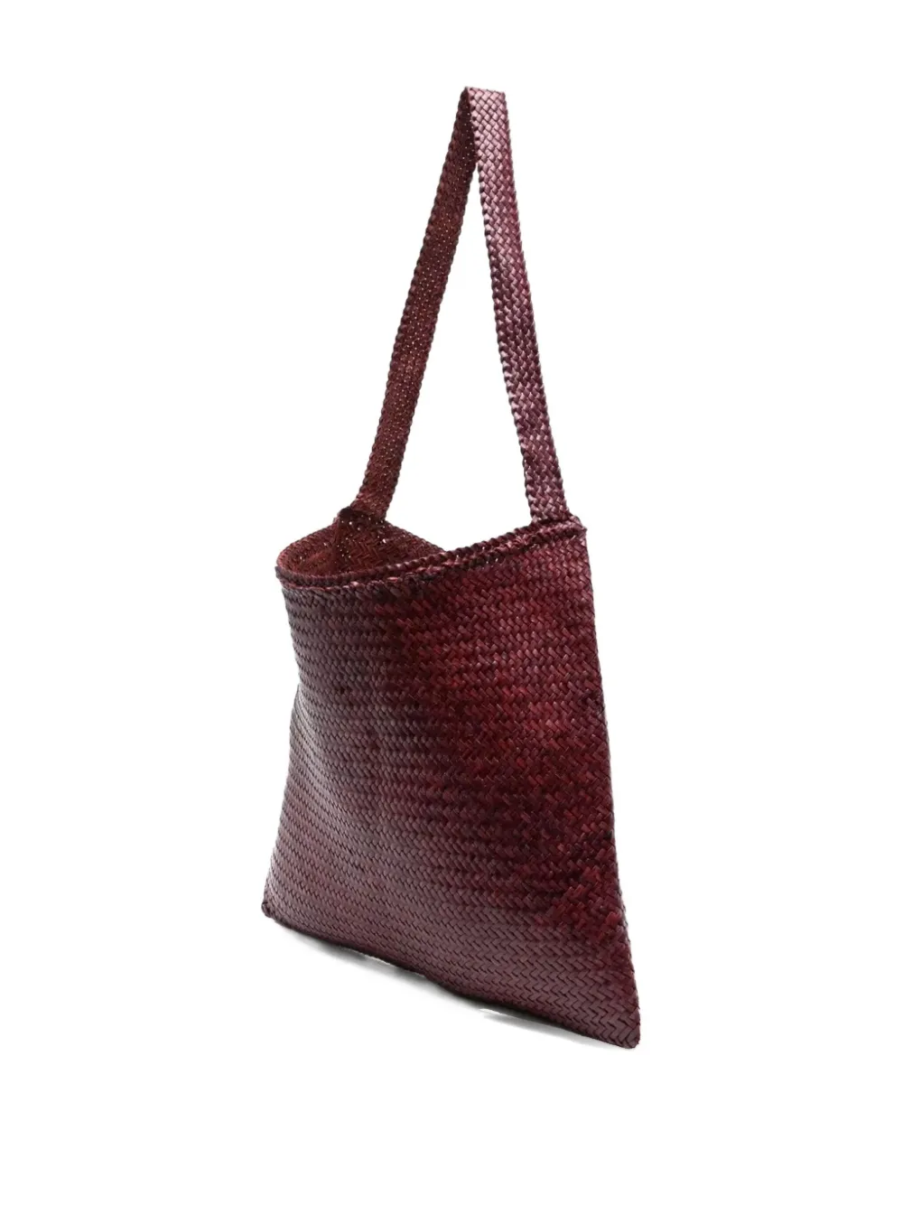 DRAGON DIFFUSION Ars woven calf leather shoulder bag - Rood