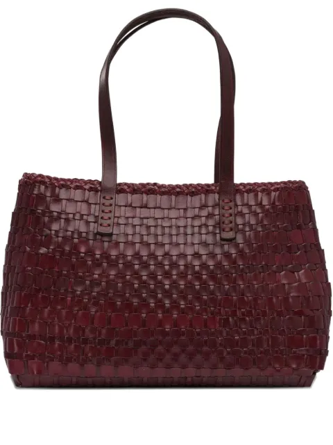 DRAGON DIFFUSION Salvage woven calf leather tote bag