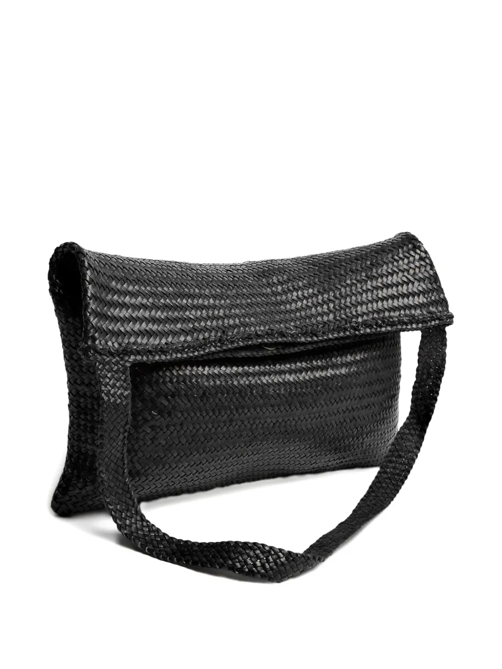 DRAGON DIFFUSION Ars woven leather shoulder bag - Zwart
