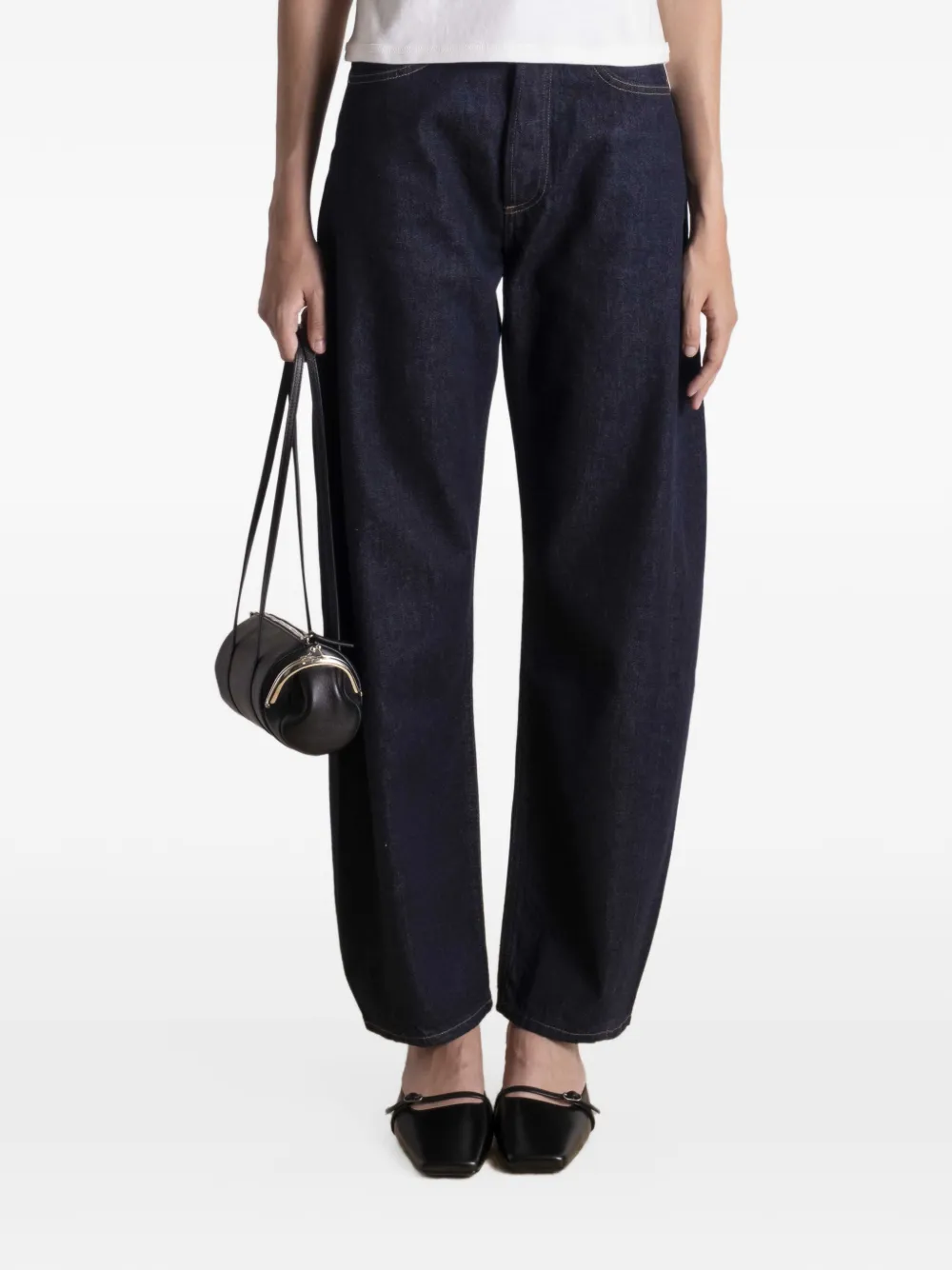 AGOLDE Luna button-fastening jeans - Blau
