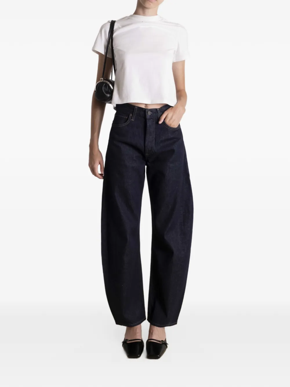 AGOLDE Jeans met gewelfde pijpen Blauw