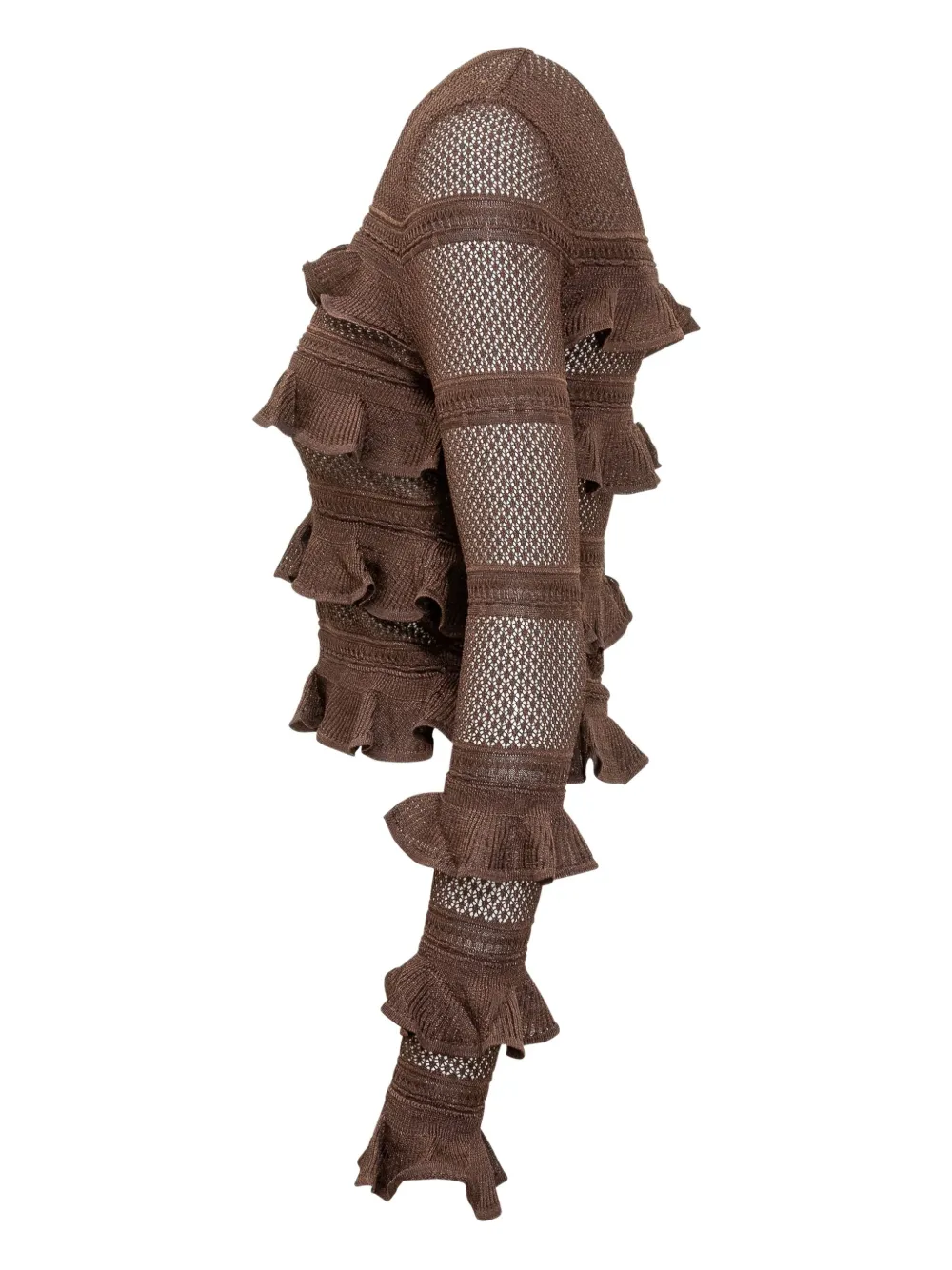 ZIMMERMANN panelled ruffled top Bruin