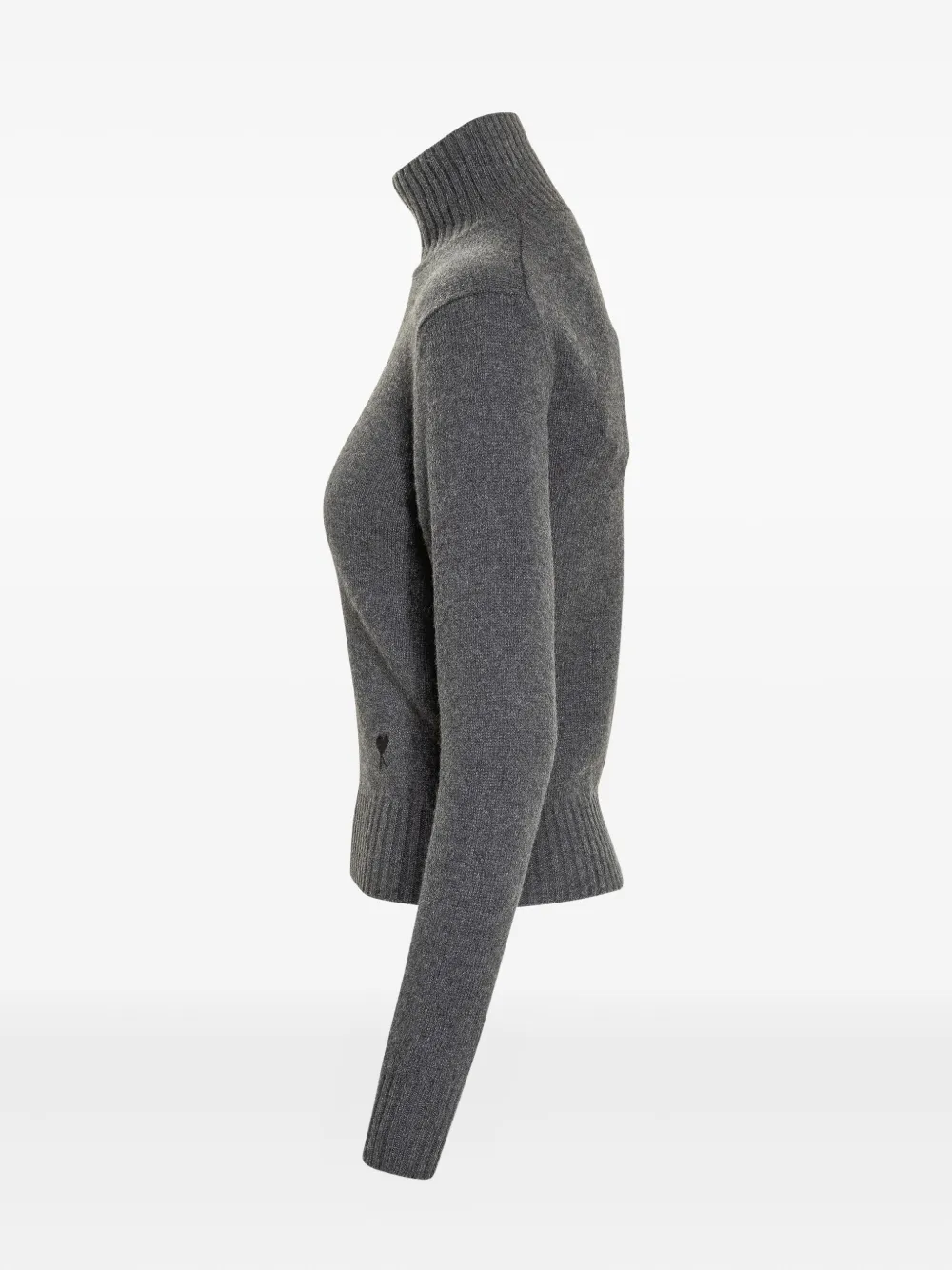 AMI Paris heart-embroidered turtleneck sweater | Knitted Sweaters | Image 2