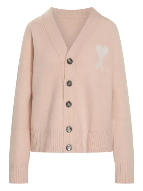AMI Paris heart-logo button cardigan
