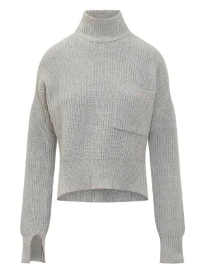 Miu Miu Wool And Cashmere Sweater | Grey | FARFETCH