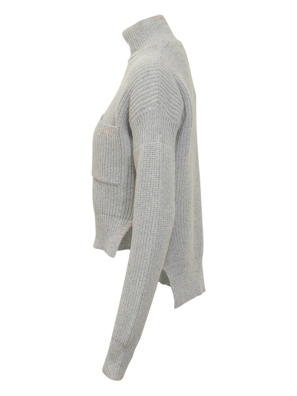 Marni turtleneck pocket sweater Grijs