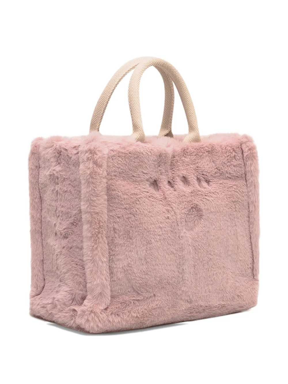 Marni faux-fur tote bag Roze