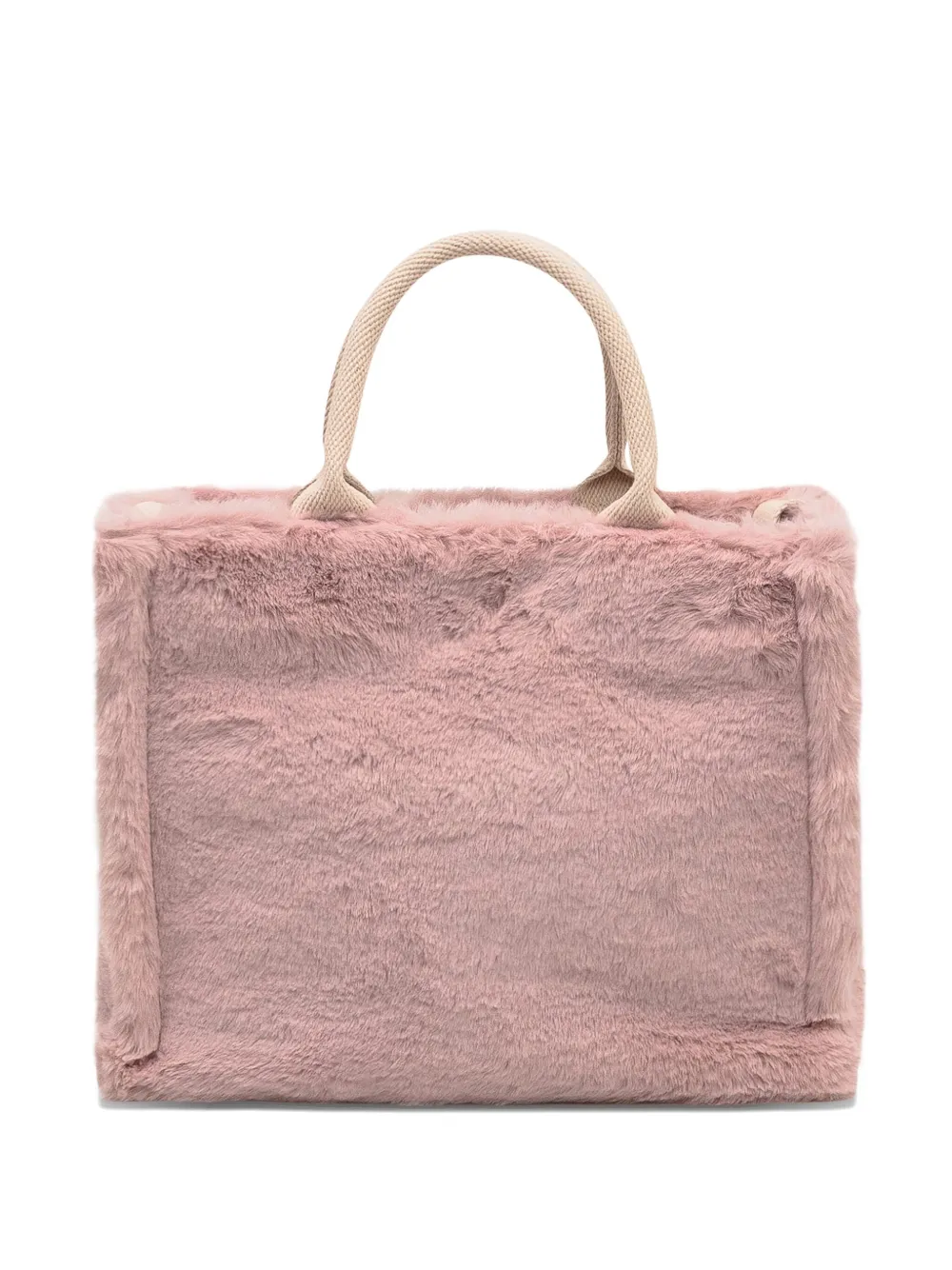 Marni Faux-fur Tote Bag In Pink
