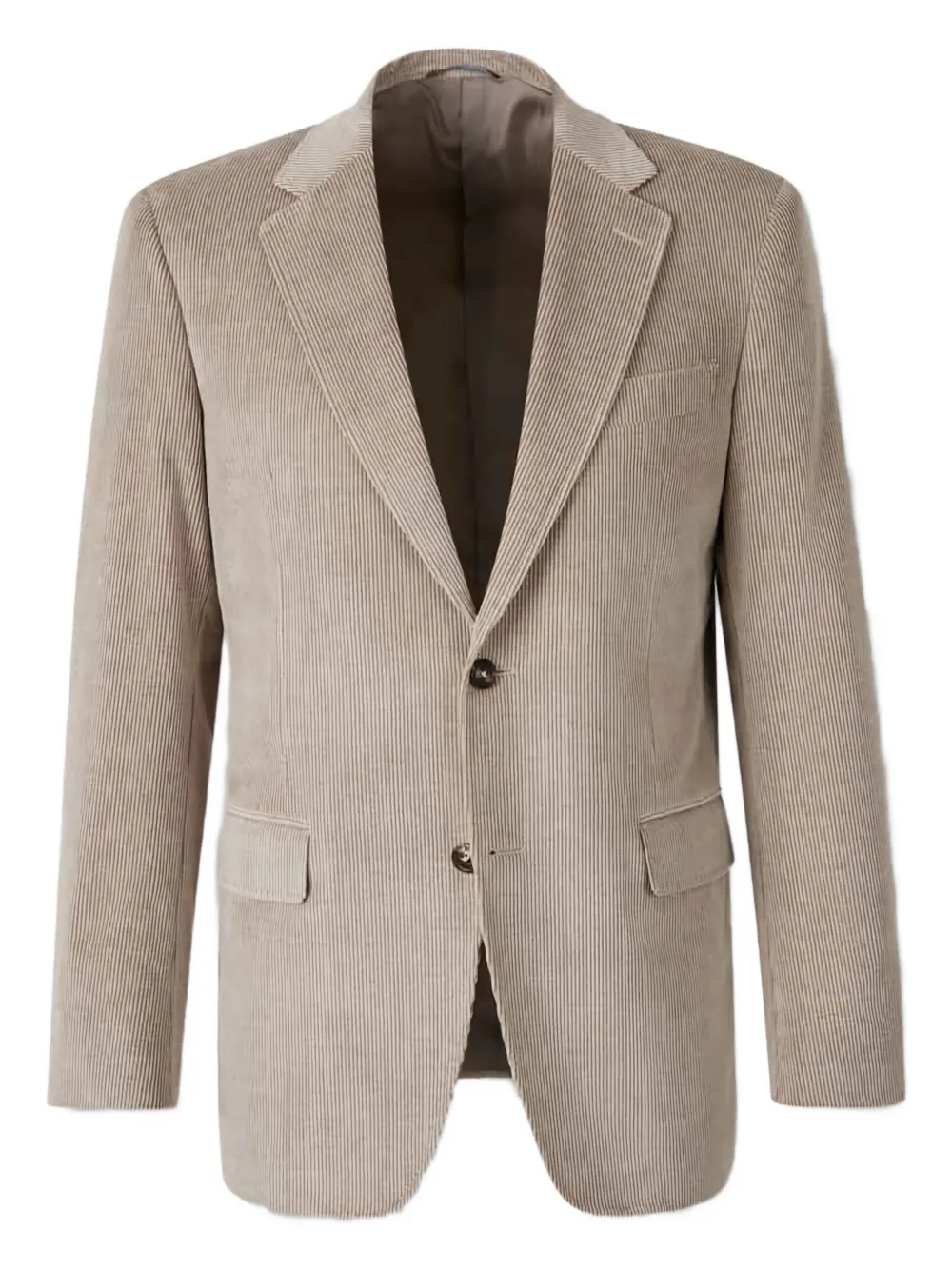 Canali corduroy two-button blazer Beige