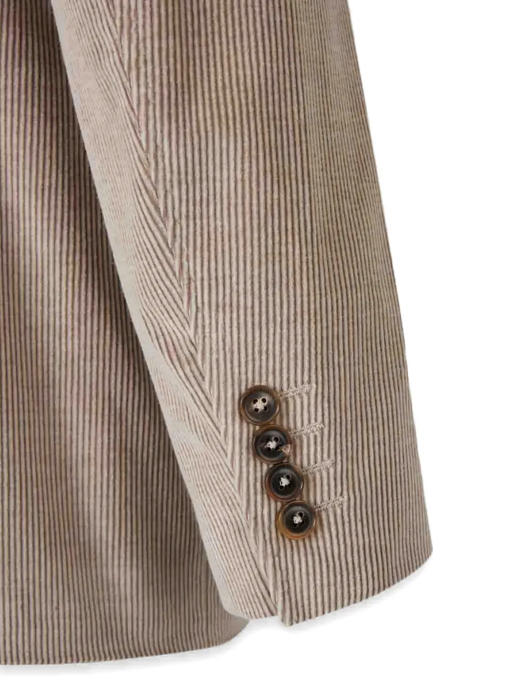 Canali corduroy two-button blazer Beige