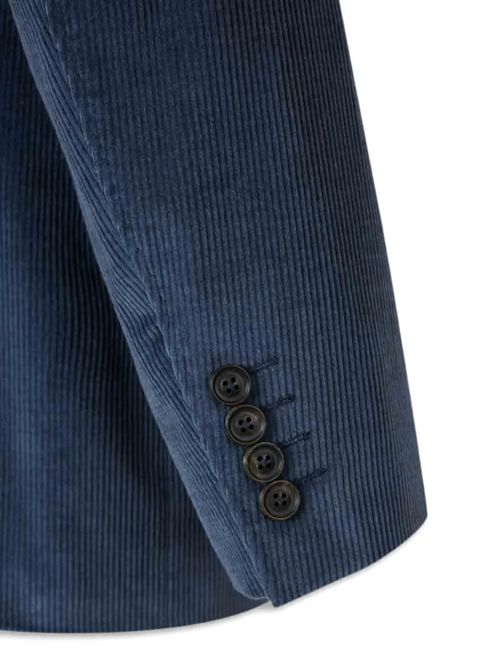 Canali corduroy two-button blazer Blauw