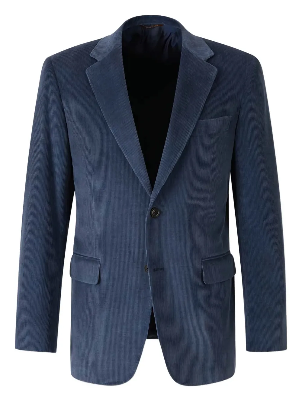 Canali corduroy two-button blazer Blauw