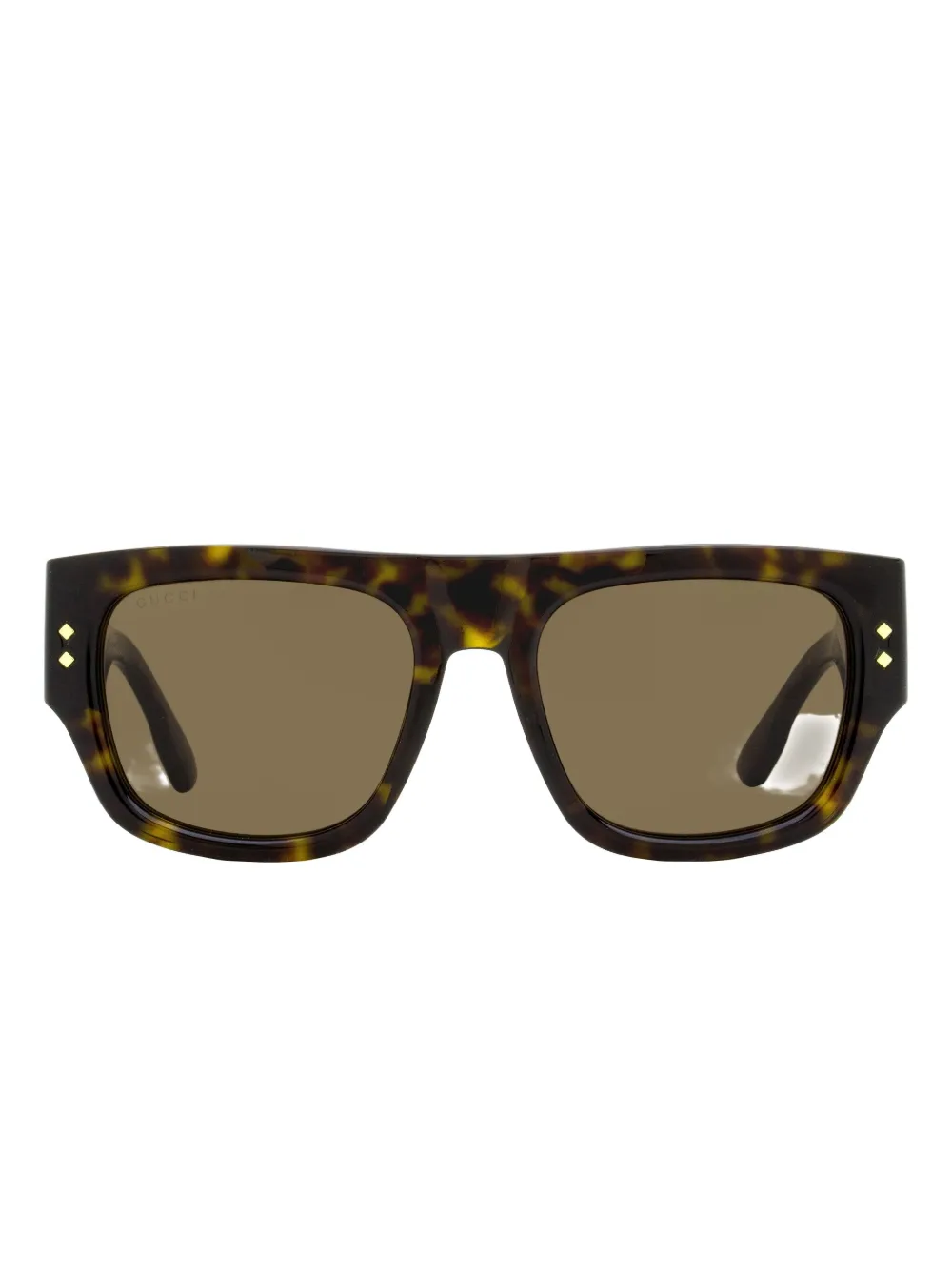 Gucci Eyewear Occhiali da sole GG1262 rettangolari - Marrone