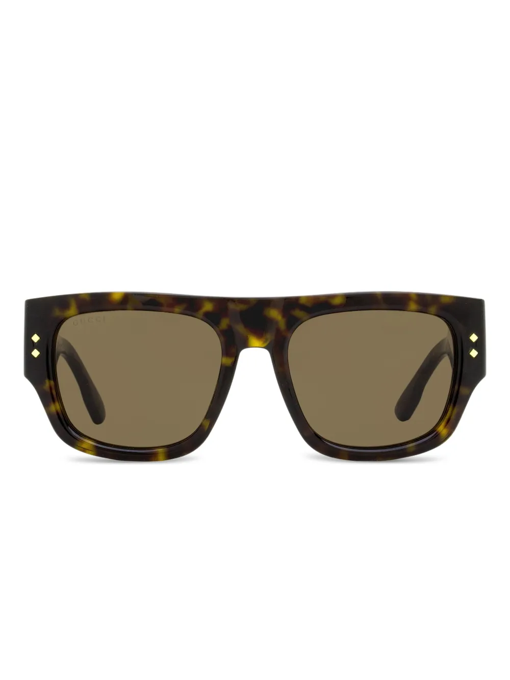 Gucci Eyewear GG1262 zonnebril met rechthoekig montuur Bruin