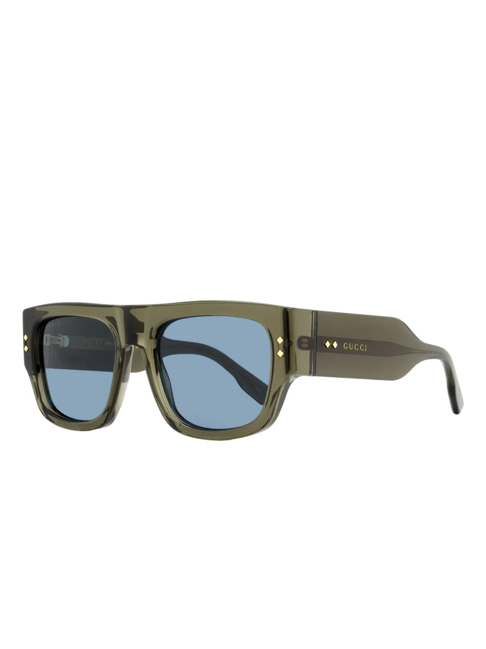 Gucci Eyewear GG1262 zonnebril met rechthoekig montuur Grijs