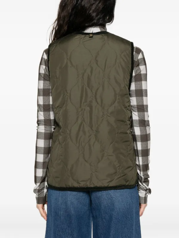 Barbour キルティング ベスト | グリーン | FARFETCH JP
