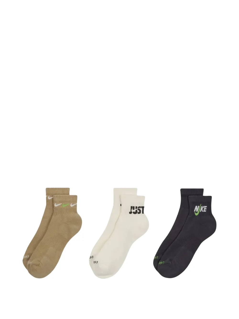 Nike cushioned ankle socks (pack of three) - ブラウン Nike cushioned ankle socks (pack of three) - ブラウン