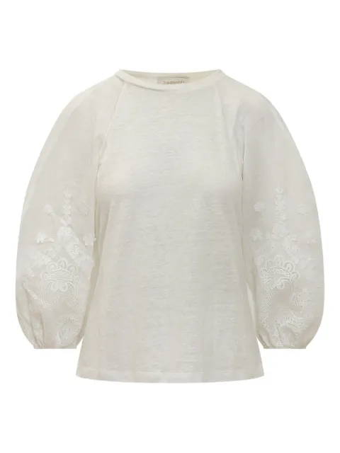 ZIMMERMANN playera con mangas farol